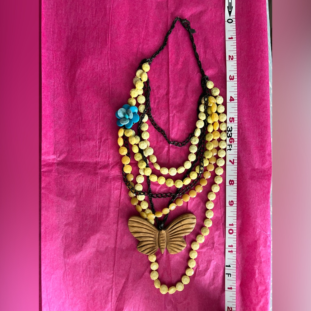 Lucky Brand Butterfly Necklace